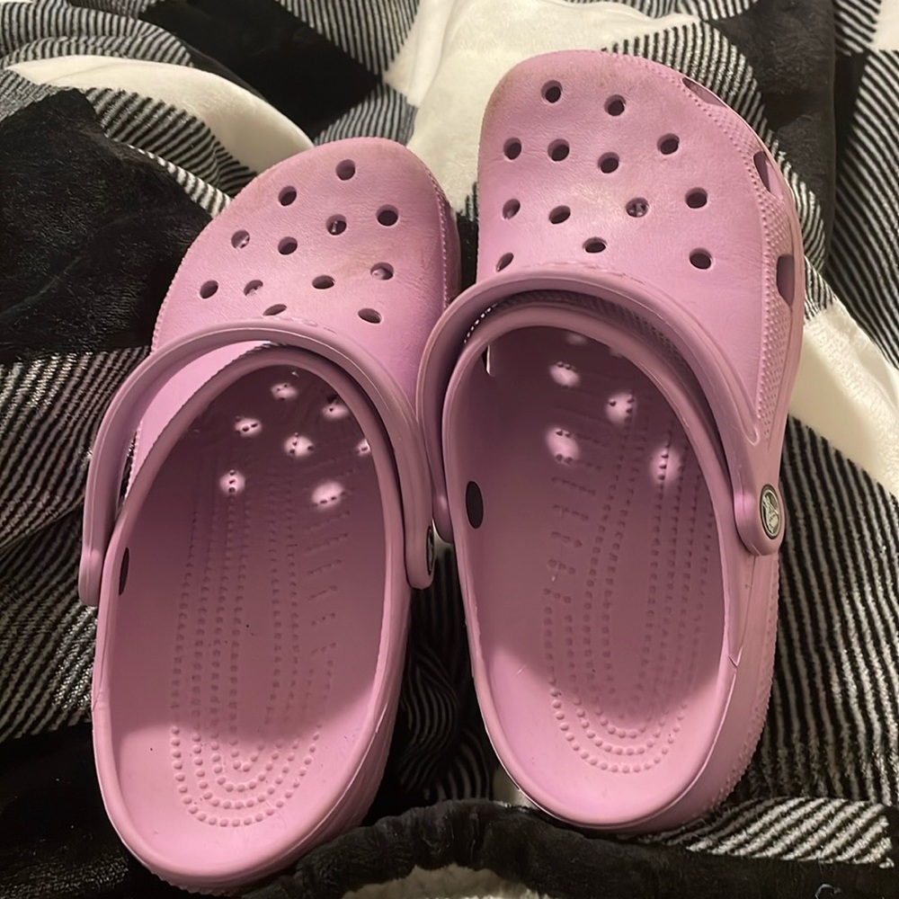 Purple Crocs